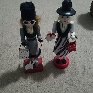 Shopping nutcrackers.